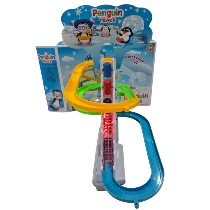 Penguin Race Track - Fun Sliding Toy for Kids - Toddlers Art