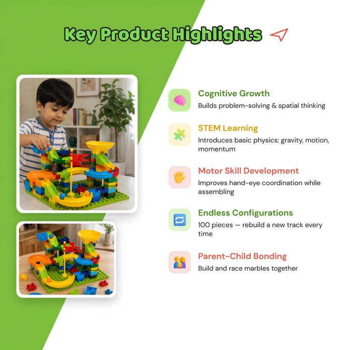STEM Sliding Building Blocks - 100 Pcs