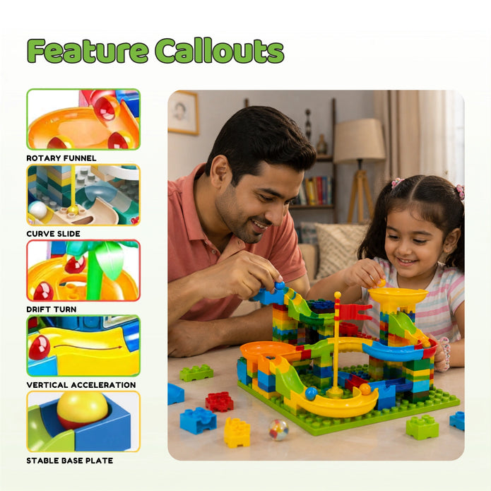 STEM Sliding Building Blocks - 100 Pcs