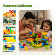 STEM Sliding Building Blocks - 100 Pcs