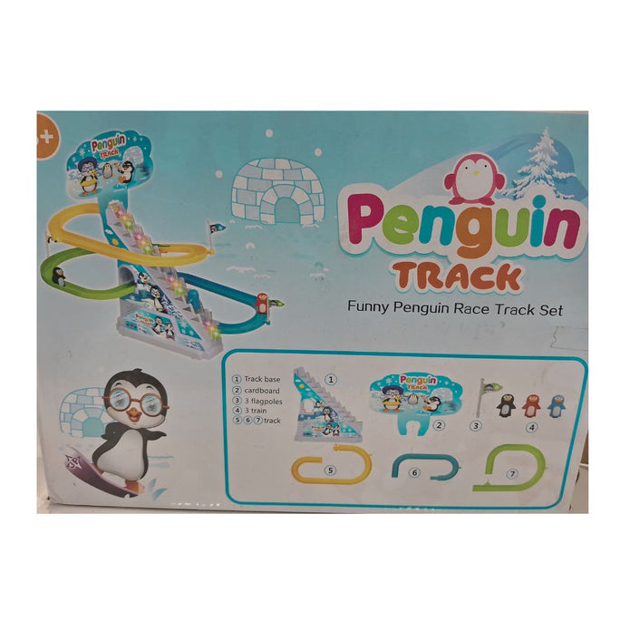 Penguin Race Track - Fun Sliding Toy for Kids - Toddlers Art