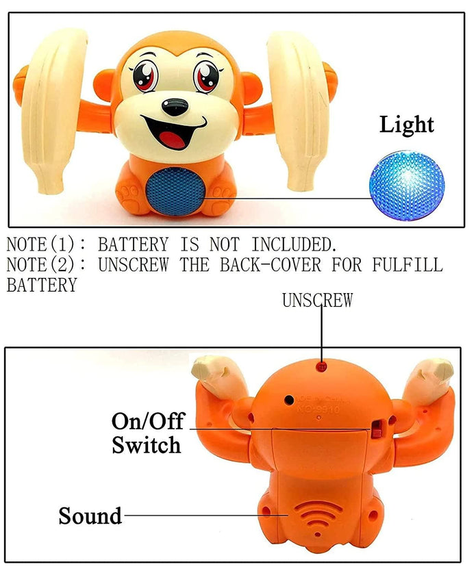 Dancing & Spinning Tumble Monkey - Interactive Toy for Kids