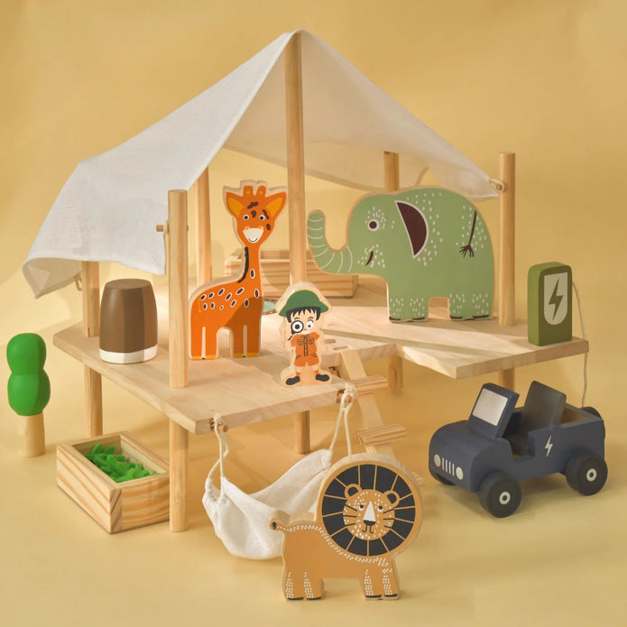 Little Explorers Wooden Jungle Safari