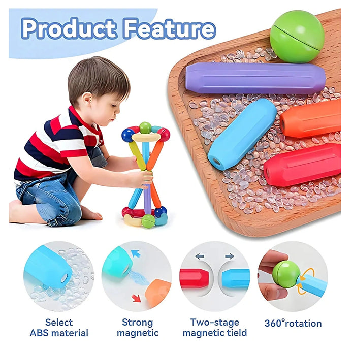 Magnetic Sticks Building Blocks - Kids Learning Toy